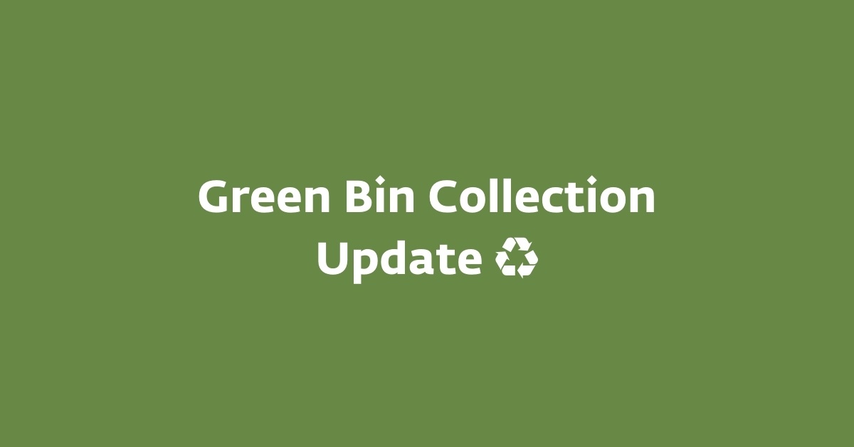We are sorry that green bin collections are being cancelled this week.    

Due to weather slowing services down, we need to concentrate resources on other bins that are used more.

Please don't put green bins out for the rest of the week.   Updates: orlo.uk/aKcDg