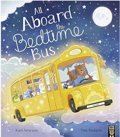 Bev Humphrey (@libwithattitude) on Twitter photo When I saw this was by <a href="/Karlwheel/">Karl Newson ๐</a> I knew I'd love it & <a href="/timbudgen/">Tim Budgen โ</a>'s dreamy illustrations just made that all the more inevitable! Sparkly stars on the cover & bookshelves on the bus with encouragement to read a bedtime story in the text just add to the enchantment <a href="/LittleTigerUK/">Little Tiger Books</a> When I saw this was by <a href="/Karlwheel/">Karl Newson ๐</a> I knew I'd love it & <a href="/timbudgen/">Tim Budgen โ</a>'s dreamy illustrations just made that all the more inevitable! Sparkly stars on the cover & bookshelves on the bus with encouragement to read a bedtime story in the text just add to the enchantment <a href="/LittleTigerUK/">Little Tiger Books</a>