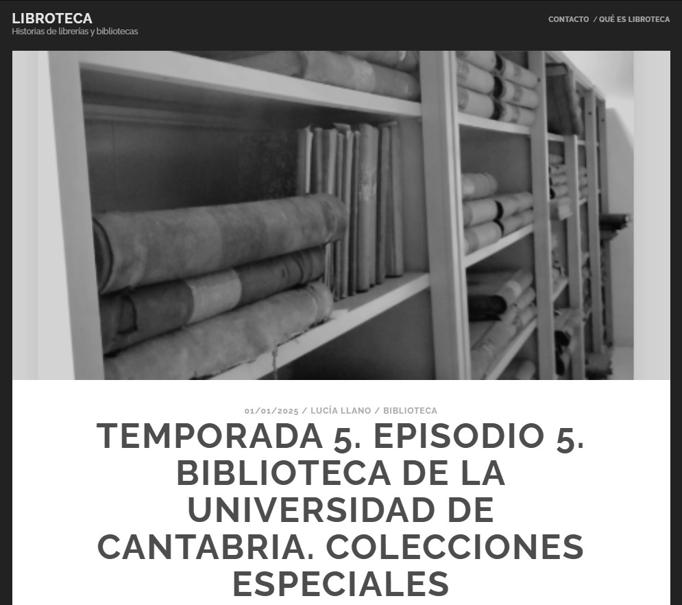 BUCantabria's tweet photo. Del blog #Libroteca, episodio 5: «Biblioteca de la Universidad de Cantabria, colecciones especiales»: una descripción a cargo de Lucía Llano, bien escrita y documentada.
👉👉 https://t.co/DGfzAGi4re https://t.co/8UCWyQOwJA