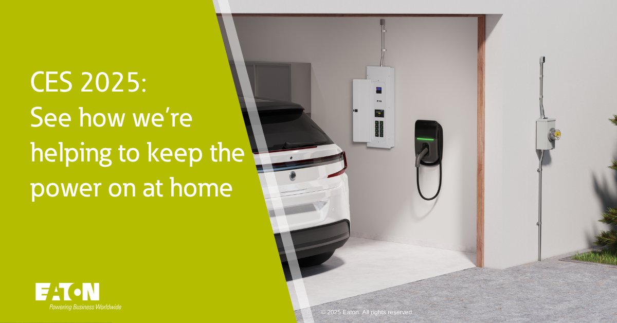 What can your #EV do next? We’re showing how vehicle-to-home charging can keep the power on at home with our AbleEdge home energy management system. Check it out at #CES2025 and here: eaton.works/4fHS8wR
#HomeAsAGrid #EnergyTransition