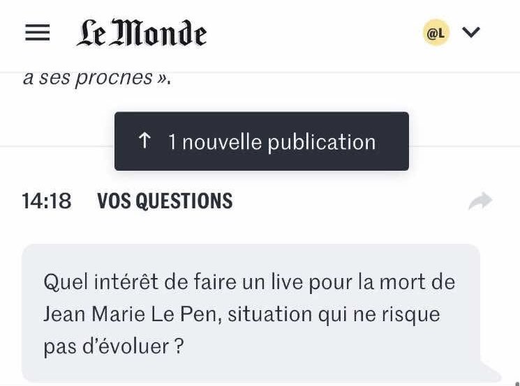 Meilleure question adressée au journalisme politique et au Live du Monde toujours plus problématique :