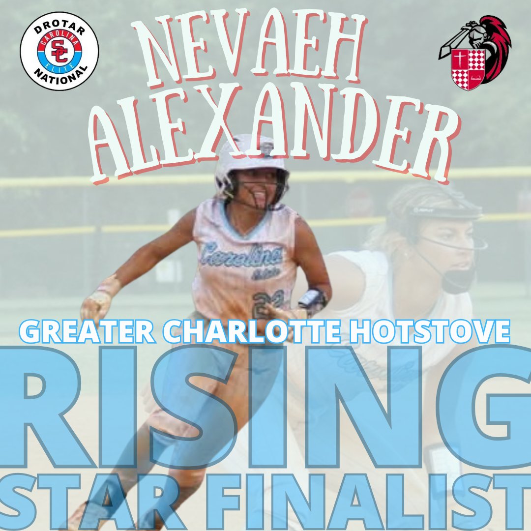 Nevaeh Alexander #22 (@nalexander2026) on Twitter photo It is an honor to be a <a href="/HotStoveDinner/">Hot Stove League Baseball and Softball Awards</a> finalist for the High School Softball Rising Star of the Year Award.
<a href="/SCSportsReport/">Tripp Roakes</a> <a href="/CESC_Drotar/">Carolina Elite National Drotar</a> <a href="/HallHitters/">Noah Hall</a> <a href="/CoachHankSuhr/">All In Athletic Training LLC</a> <a href="/LeeParkPrep/">Lee Park Prep</a> <a href="/PACKUPSTATE/">bryan pack</a> It is an honor to be a <a href="/HotStoveDinner/">Hot Stove League Baseball and Softball Awards</a> finalist for the High School Softball Rising Star of the Year Award.
<a href="/SCSportsReport/">Tripp Roakes</a> <a href="/CESC_Drotar/">Carolina Elite National Drotar</a> <a href="/HallHitters/">Noah Hall</a> <a href="/CoachHankSuhr/">All In Athletic Training LLC</a> <a href="/LeeParkPrep/">Lee Park Prep</a> <a href="/PACKUPSTATE/">bryan pack</a>