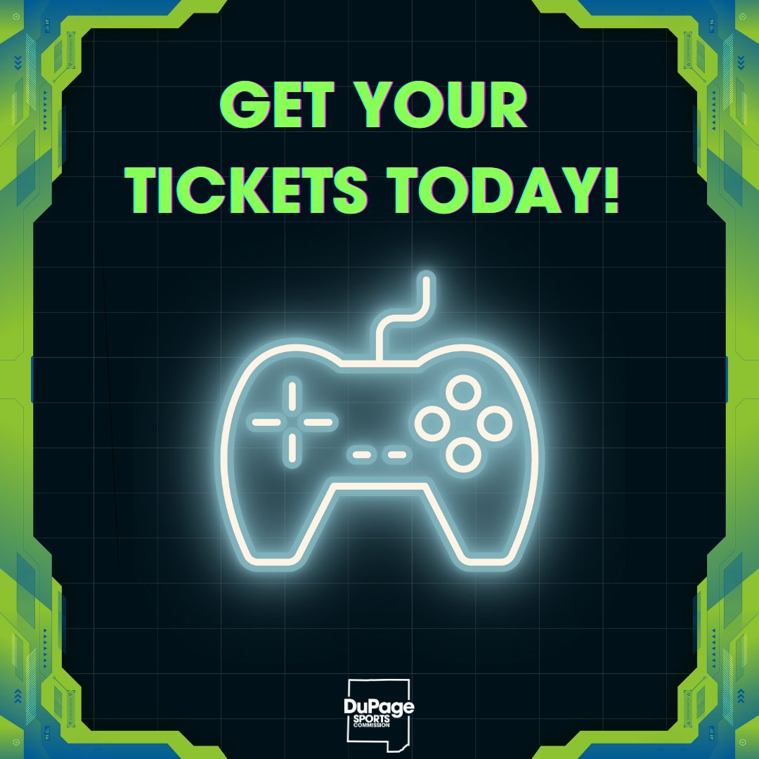 DuPage_Sports's tweet photo. 🎮 Secure your spot at Midwest Battleground 2025 from Feb 28-March 2! 

⚡️ Level Up Your Experience ⚡️
✨Single Day Passes: $15 
✨ 3-Day Pass: $25 
✨ Family Pass: $40 for 1 adult + 4 kids

All tickets include: 
🏆 Tournament access at TWO venues 
🎓 College fair & educational panels 
🎮 Free play area & workshop activations 
🚗 Free parking

Don't wait - tickets are live now! Link in bio to purchase 🎟️

#dupagesportscommission #discoverdupage #MidwestBattleground #esports #tournament #EnjoyIllinois