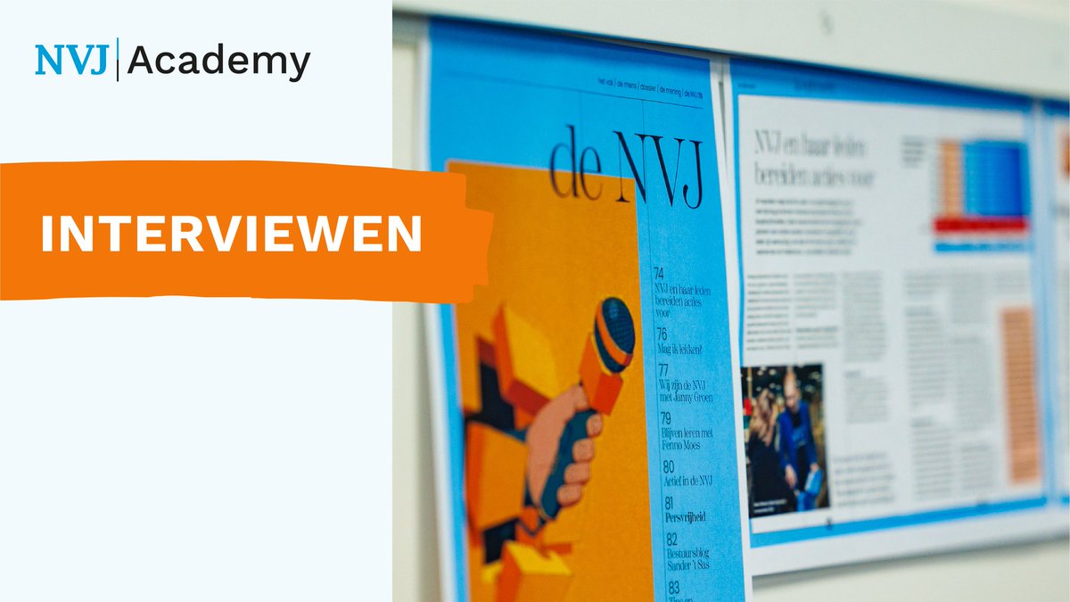 In deze praktische en interactieve training op dinsdag 14 en 21 januari in theater De Omval in Amsterdam denk je na over je rol als interviewer. Je leert hoe je je voorbereidt, zodat je tijdens het gesprek de juiste vragen stelt en de regie houdt. Info? 🎤 bit.ly/49Q91nK