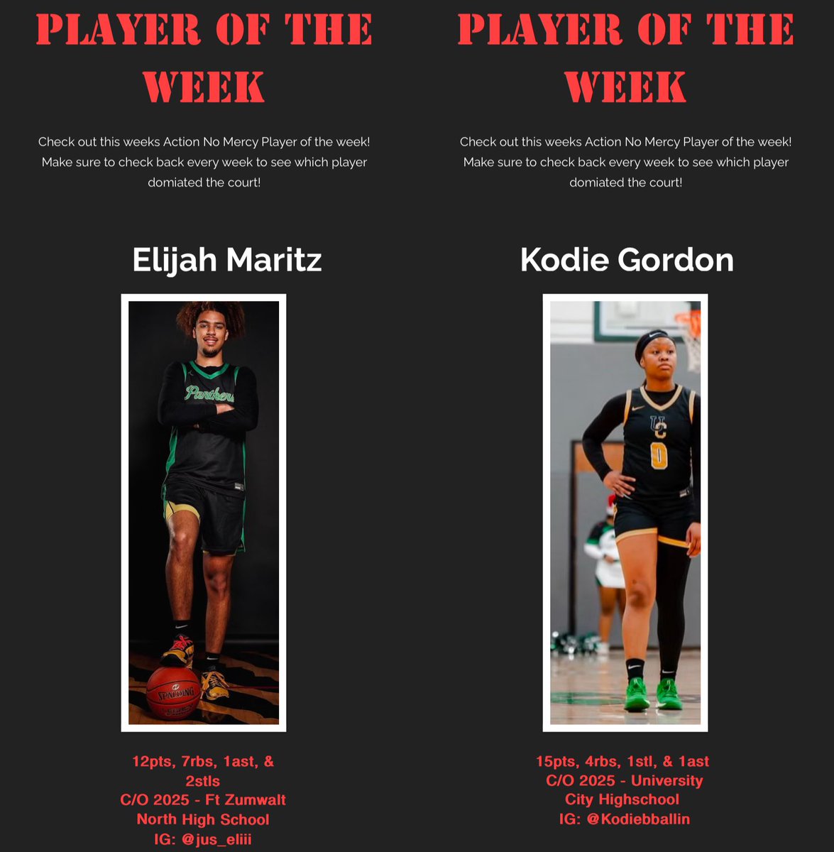 We celebrate around here 🔥! Here are your ANM student athletes of the week❗️ 2025 Elijah Martiz (<a href="/jus_eliii/">Elijah</a> ) &amp; 2025 Kodie Gordon (<a href="/kodie_gordon/">Kodie Gordon</a> ) ❤️🔺

<a href="/CoachDStringer/">Coach Stringer MEd</a> <a href="/PrepHoopsMO/">Prep Hoops Missouri</a> <a href="/PGHMissouri/">Prep Girls Hoops Missouri</a>