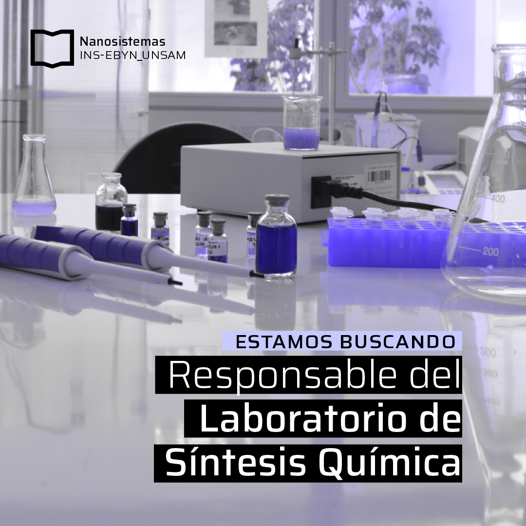 📣OPORTUNIDAD LABORAL
Trabajá en el laboratorio de Síntesis de <a href="/ebynunsam/">Escuela de Bio y Nanotecnologías</a>
<a href="/unsamoficial/">Universidad Nacional de San Martín</a>
Buscamos graduados universitarios de Química, Biología, Biotecnología o ciencias afines  

💻Aplicaciones hasta 17 de enero, envia CV a rrhh.ins@unsam.edu.ar

➕Info shorturl.at/5lCHP