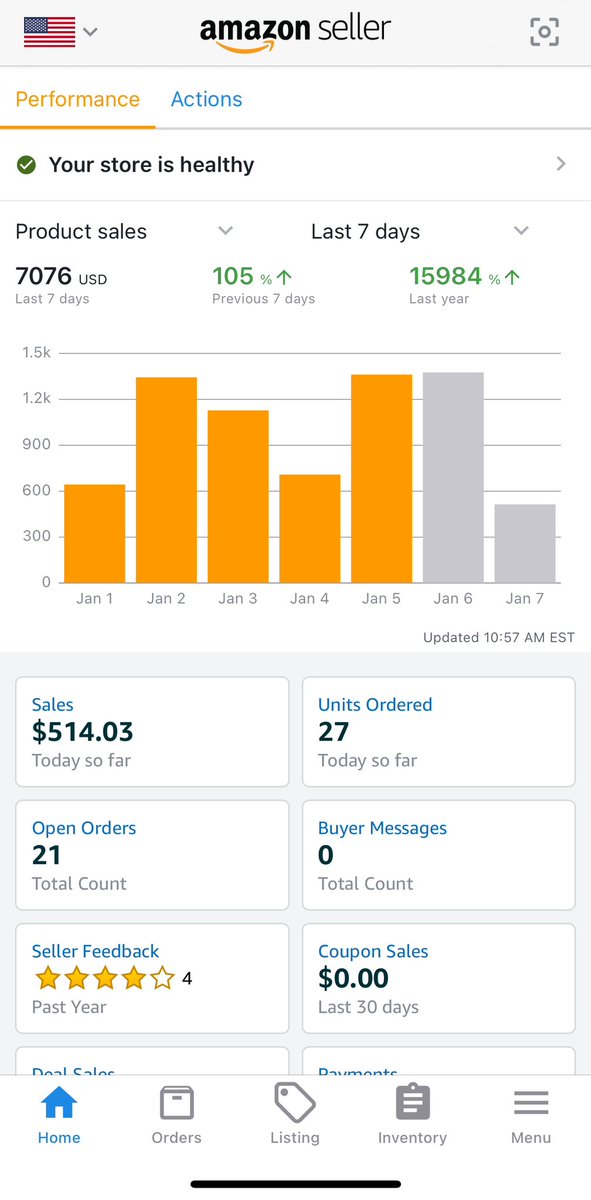 4th 💰1k+ day yesterday and we’re on track for another one today. Starting off 2025 strong. Time to keep growing and hit my first 2k day soon! 🗣️📈 

<a href="/braedon133/">FBM_BK</a> <a href="/flips4miles/">Miles</a> <a href="/ethan_weaver37/">Ethan Weaver</a> <a href="/JaceAMZ/">Jace</a> <a href="/KYXECOM/">kysu</a>