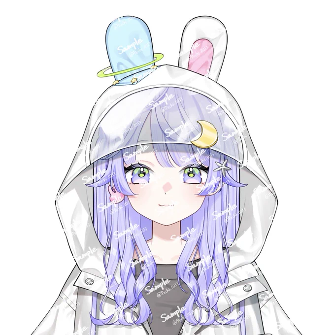 宇宙うさぎちゃんですLive2D用パーツ分けイラストですセットすべて仕上がったら魂の募集します!有償表情差分パーツこのくらい用意しました!(モデリングは行っていないのでパーツの参考のみ)#VTuber #魂募集 #Live2D 