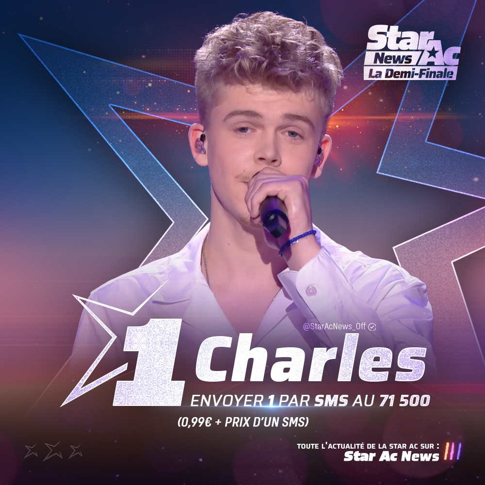StarAcNews_Off's tweet photo. C'est à vous de voter pour soutenir #Charles ! 🤗

Envoyez 1⃣, pour Charles

Envoyer le 1 par SMS au 71 500.
(0,99 € + Pris d'un SMS)

#StarAcNews #StarAcademy #StarAcademyLeLive https://t.co/1eEzZZpH3k