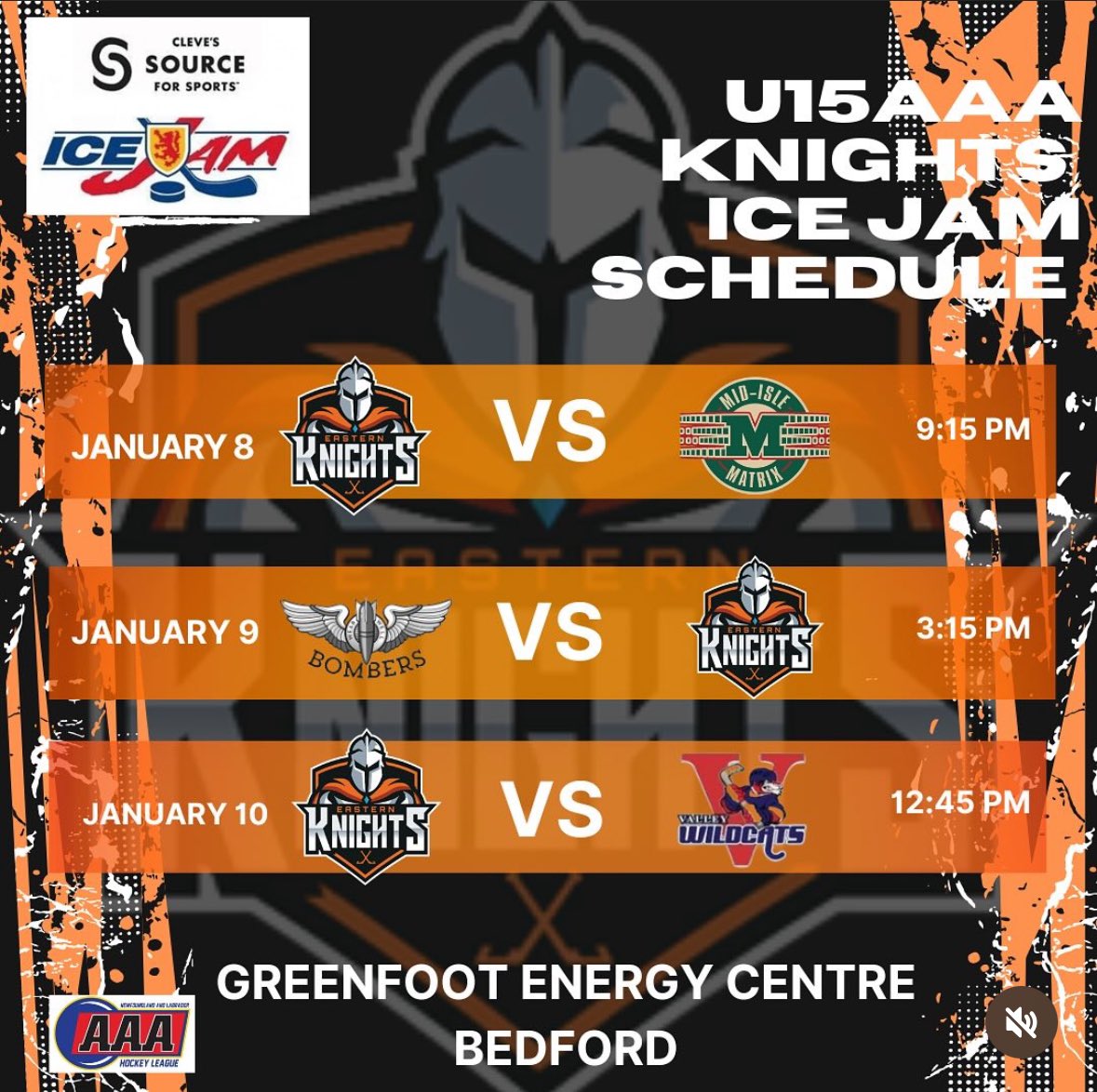 U15AAA Eastern Knights first ever IceJam