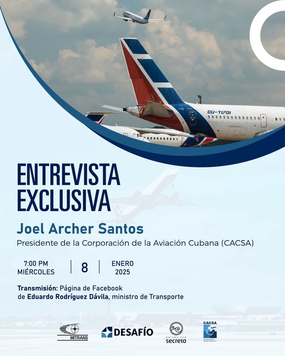 ✈️🇨🇺 Entrevista exclusiva con <a href="/JoelBArcher/">Joel Beltrán Archer Santos</a>, presidente de la Corporación de la Aviación Cubana