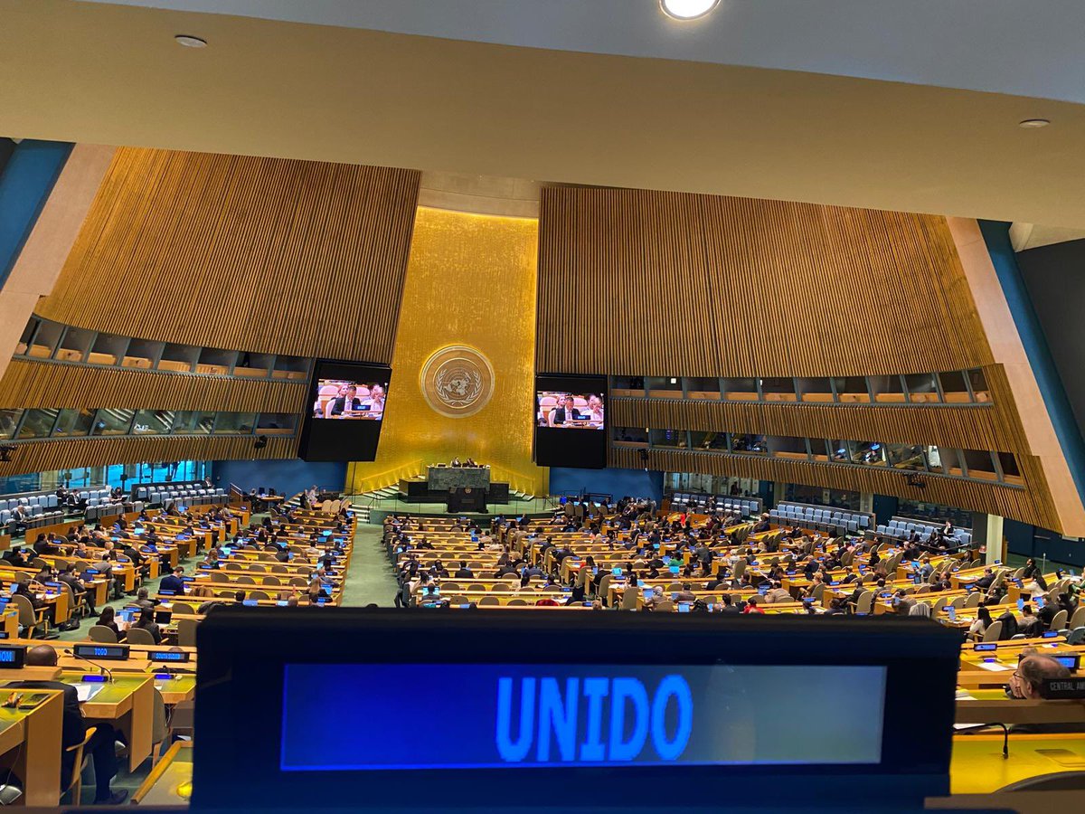 UNIDO (@unido) on Twitter photo 📢#UNGA adopts new Industrial Development Cooperation Resolution! Negotiated biennially by UN MS the resolution is based on a report by #UNIDO <a href="/DGgerdmueller/">Gerd Müller</a> & transmitted by #UNSG <a href="/antonioguterres/">António Guterres</a>. The new resolution reaffirms our mandate, offers guidance & urges concrete action 📢#UNGA adopts new Industrial Development Cooperation Resolution! Negotiated biennially by UN MS the resolution is based on a report by #UNIDO <a href="/DGgerdmueller/">Gerd Müller</a> & transmitted by #UNSG <a href="/antonioguterres/">António Guterres</a>. The new resolution reaffirms our mandate, offers guidance & urges concrete action