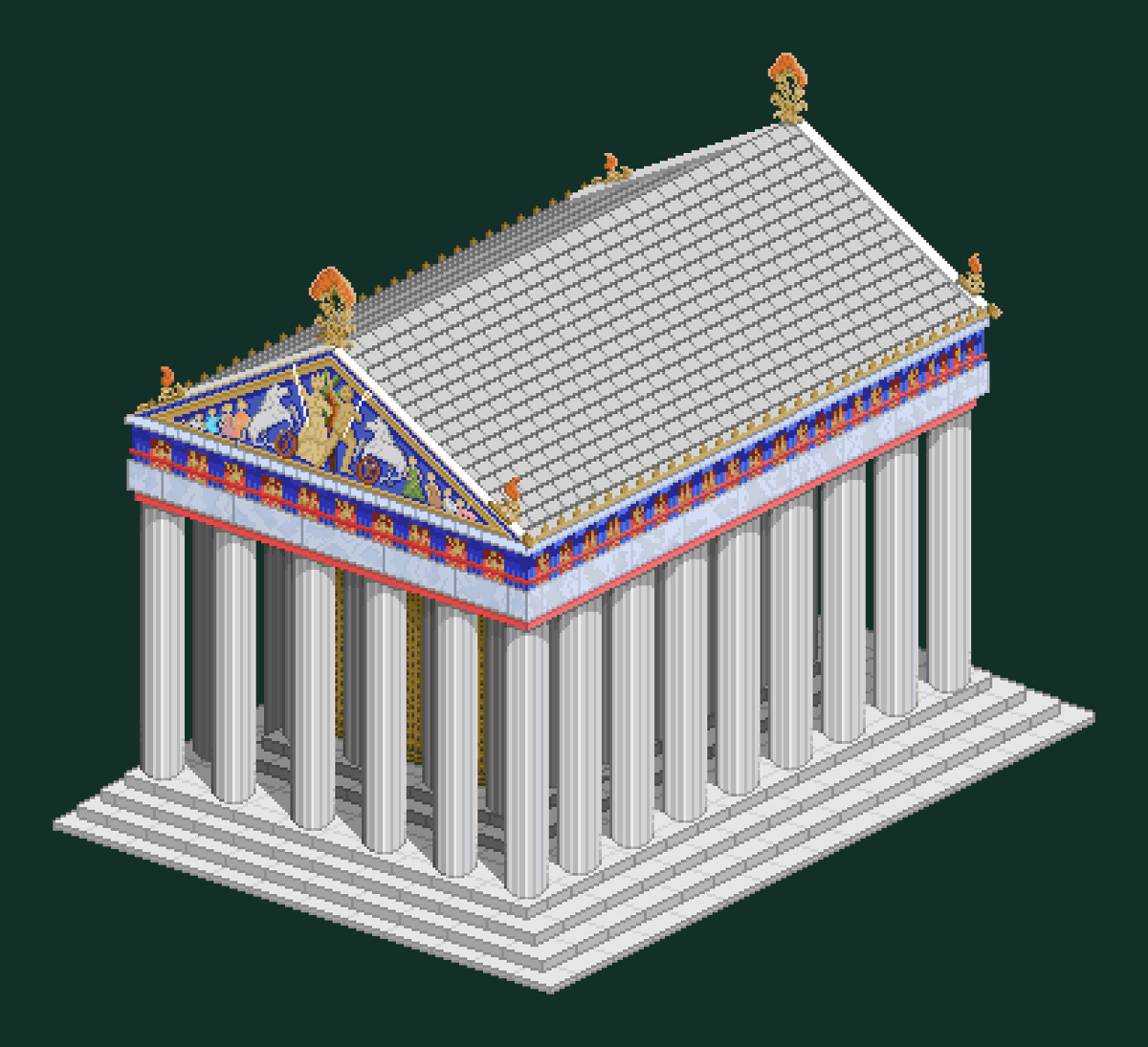 KaPerecins's tweet photo. #landmark  #pixel_dailies @Pixel_Dailies #pixelart #ドット絵 #dotpict #pixelartist #parthenon #greece https://t.co/HEub5lqPF3