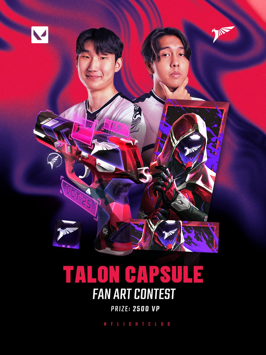 ✨ Unleash your creativity ✨

Submit your best TALON Capsule Fan Art for a shot at 2,500 VP and a chance to be featured in one of our videos!

Contest ends on 20.01.25
#FLIGHTCLUB #ทาลอนเก่งอ่ะ