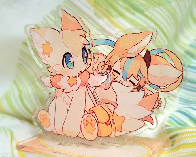 モコしっぽモコモコヌインちゃんのアクリルジオラマが完成しました! 程よい奥行きがリアル感あって最高です
