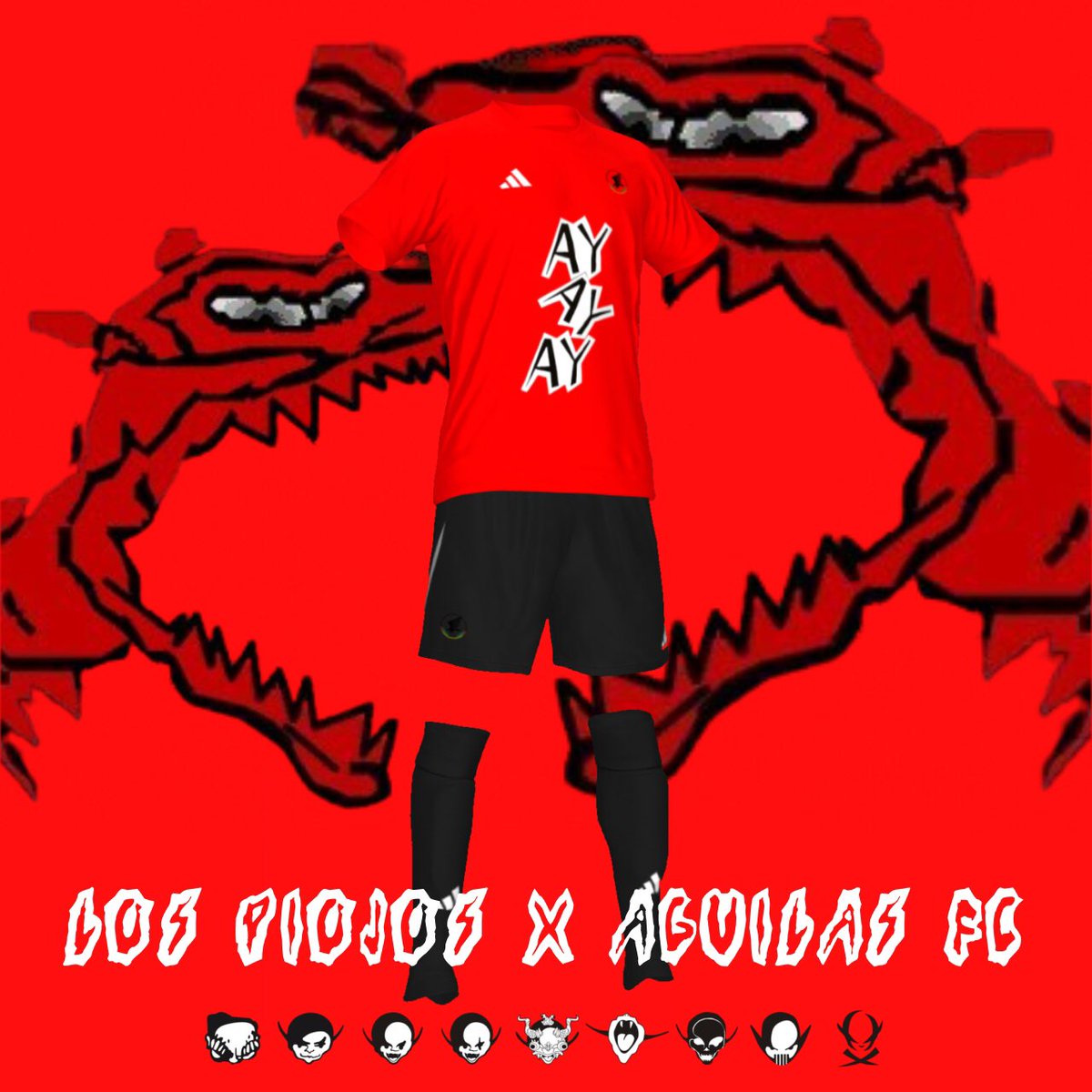 “Dame tus ojos rojos para que bailen”
los piojos sera el patrocinador del próximo partido del aguilon
La banda argentina aparecerá en la camiseta junto con el logo de su famoso disco “Ay Ay Ay”. Siendo esta la colaboración más grande que a hecho el equipo.