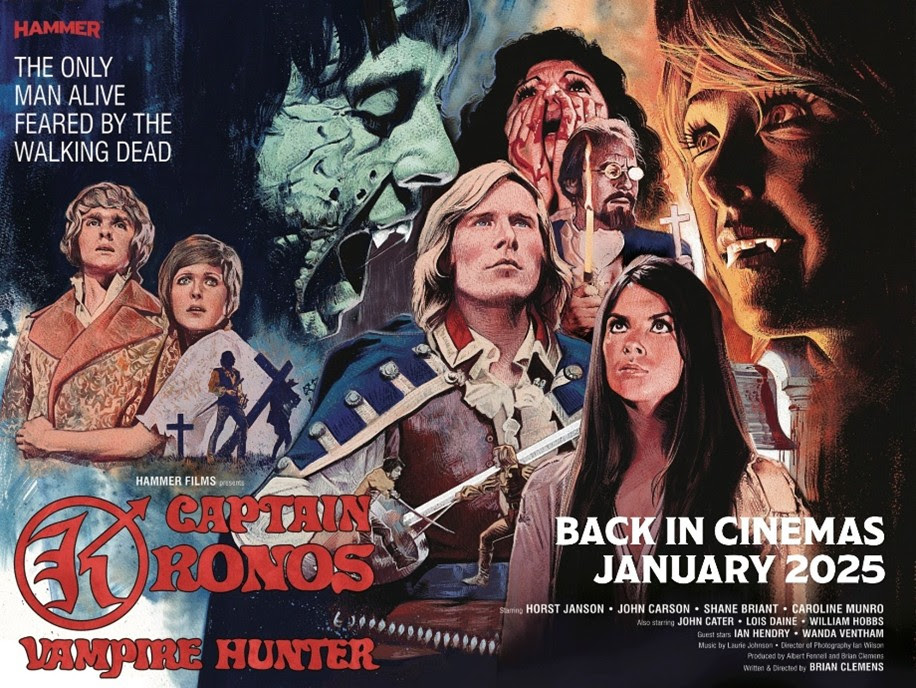 SFX magazine (@sfxmagazine) on Twitter photo Great news for fans of <a href="/hammerfilms/">Hammer Films</a>: Captain Kronos: Vampire Hunter, Brian Clemens's quirky 1974 take on vampires, will be getting a theatrical release this month ahead of a new 4K/Blu-ray release on 29 January. Full list of cinemas in the next tweet... 1/2 Great news for fans of <a href="/hammerfilms/">Hammer Films</a>: Captain Kronos: Vampire Hunter, Brian Clemens's quirky 1974 take on vampires, will be getting a theatrical release this month ahead of a new 4K/Blu-ray release on 29 January. Full list of cinemas in the next tweet... 1/2