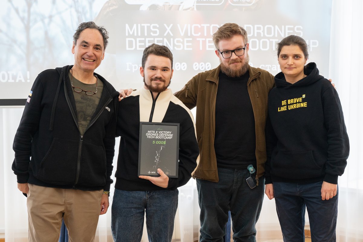 mitscapital's tweet photo. 🎉 Congratulations to the 20 Defense Tech Bootcamp participants who received grants!

MITS and Victory Drones selected 20 winning teams for their grant program to support defense startups. The winning teams will share $100,000. 

To highlight the success of the program, we held a joint closing event at the Ukrainian Іnstitute for the Future, where participants received their awards and networked in a casual setting.

💬 "We are much more inventive than the enemy, but we have far fewer resources. That's why it's important to build intellectual engineering capital in all areas, to anticipate future needs, and to focus government resources on the areas that will be key in the future", said Maria Berlinska at the event.

💬 "It was an honor to be on stage with Maria Berlinska to hand out awards to the bootcamp winners. MITS Capital is committed to investing in innovation in Ukraine’s defense technology. Congratulations to all the winners!", added Perry Boyle. 

A panel discussion on "War and Technology in 2025” was also held, moderated by Ihor Dvoretskyi, representing the Digital Transformation Directorate of the Ministry of Defense of Ukraine.

Speakers included:

📍Perry Boyle, Co-founder of MITS Capital and former Board Member of Point72, LP;

📍Maria Berlinska, Head of the @VictoryDrones project and Co-founder of Dignitas CF;

📍Anatoliy Amelin, Executive Director and Co-Founder of the Ukrainian Institute for the Future;

📍Oleh Romanov, Senior Lieutenant and Commander of the Anti-Tank Battalion of the 3rd Separate Assault Brigade @ab3army, 9th Army Corps, Ukrainian Ground Forces.

Official Partners: American University Kyiv, Ukrainian-American Coordinating Council.

We thank our partners for their cooperation and congratulate all the graduates. We’re proud to be part of this community 🇺🇦 🇺🇸

Photo: Egor Pogrebniak