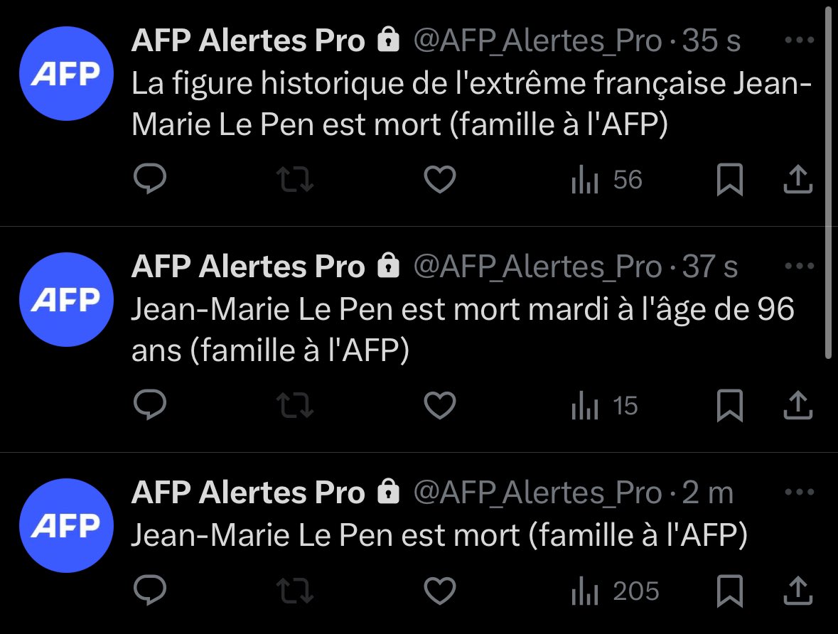 Jean-Marie Le Pen est mort.