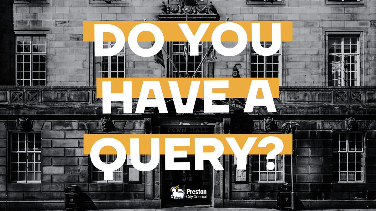 prestoncouncil's tweet image. Do you have a query?
For service information or to report something,
🔗 Visit our website: preston.gov.uk
📩 or email info@preston.gov.uk