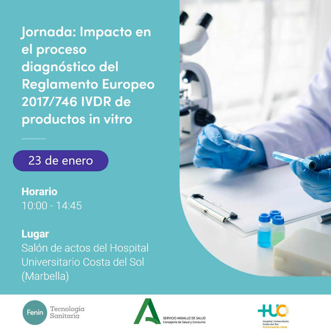 🔬 Fabricación "in house", acreditación de laboratorios y procesos de certificación: temas que abordaremos en Marbella en la jornada ‘Impacto en el proceso diagnóstico del Reglamento Europeo 2017/746 IVDR de productos in vitro’.
🔗 Consulta el programa y regístrate gratuitamente