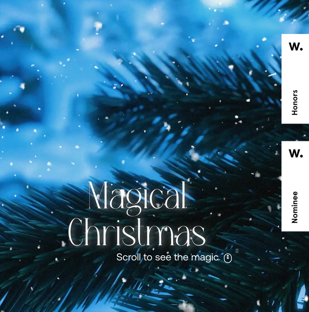 AboutStefanDev's tweet photo. Thrilled to start 2025 with amazing news — our Magical Christmas website earned an Honorable Mention on Awwwards! 🚀

We're also nominated for the No-Code Honors category! 💫

💠 If you’d like to help, you can vote here for us — https://t.co/ButHpOrQlo

Thank you! 🙌 https://t.co/hpve8jOAA2