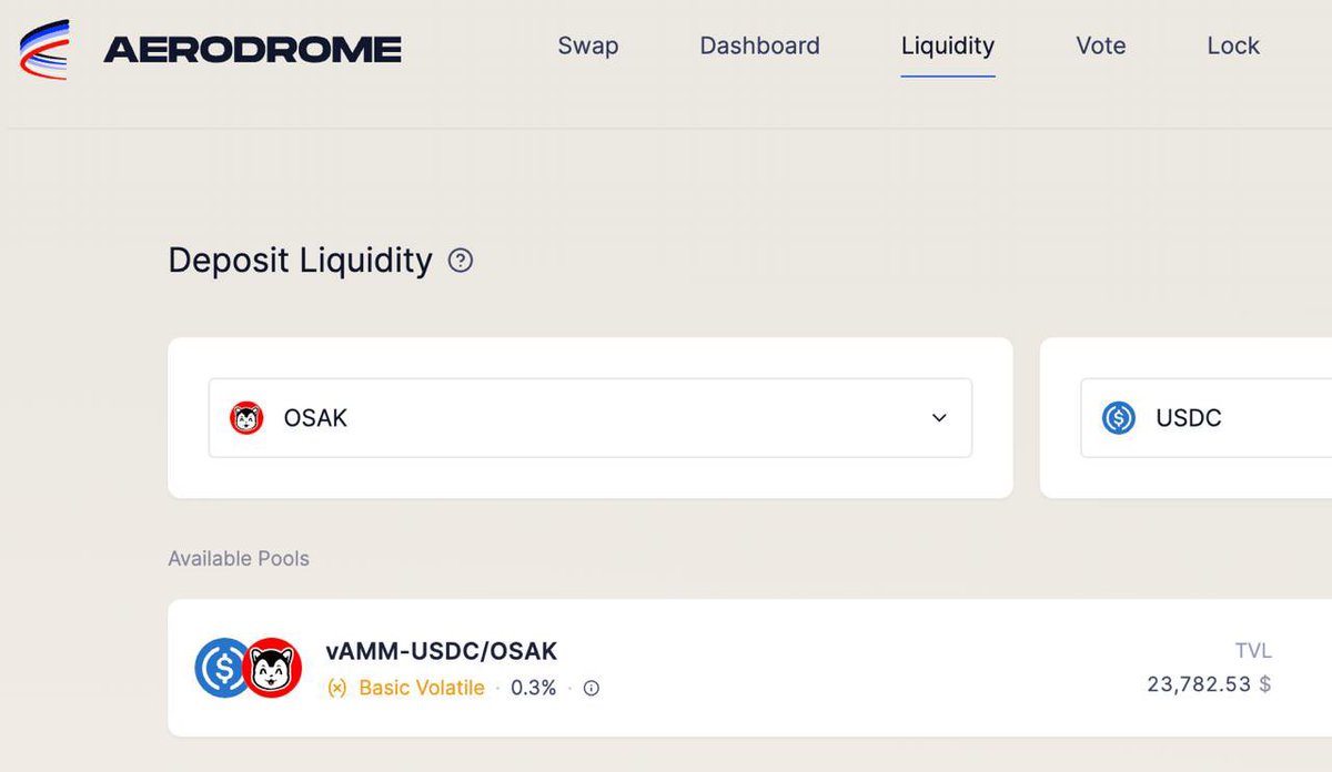 New $OSAK liquidity pool now on <a href="/AerodromeFi/">Aerodrome</a> on <a href="/base/">Base</a>⛩️

#ifeelbetter