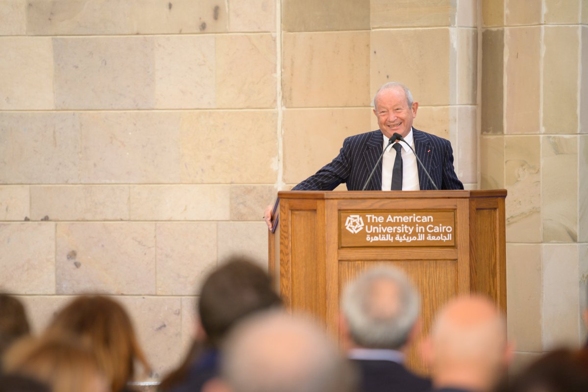 AUCPresident's tweet image. We celebrated renaming @AUC_Business as the Onsi #Sawiris School of Business with @AUC's friends &amp;amp; community. Grateful to the Sawiris family for supporting our shared vision of academic excellence, industry impact &amp;amp; ethical leadership to drive positive change. @NaguibSawiris