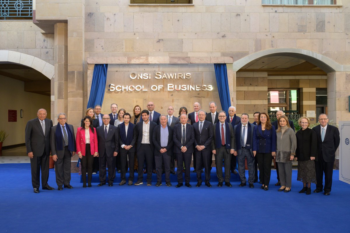 AUCPresident's tweet image. We celebrated renaming @AUC_Business as the Onsi #Sawiris School of Business with @AUC's friends &amp;amp; community. Grateful to the Sawiris family for supporting our shared vision of academic excellence, industry impact &amp;amp; ethical leadership to drive positive change. @NaguibSawiris