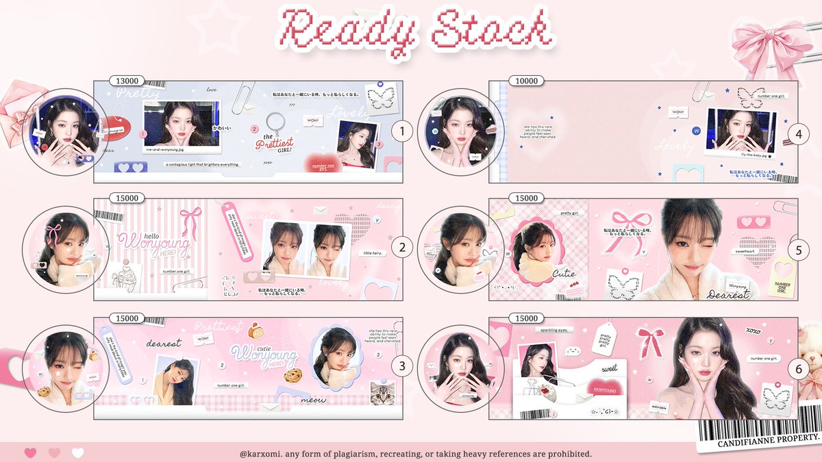help repost ♡

hai ada layout ready stock spesial wonyoung .. bisa kamu jemput sekarang yaaa 🍡 pricinya ada di pict  🌷 .. free retext juga — met jajaaaank makasih

#zonaba #zonauang