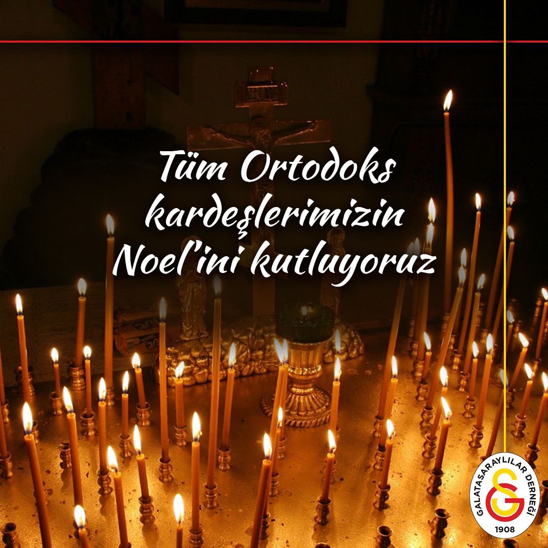 Tüm Ortodoks kardeşlerimizin Noel’ini kutluyoruz. 

#galatasaraylılarderneği
