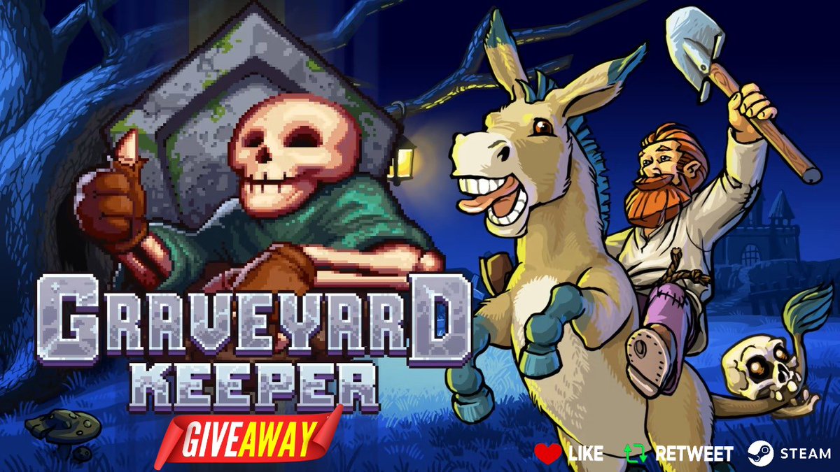 SteamGamesPC's tweet image. 🚨STEAM GIVEAWAY🚨Sponsored by @blizbling

🎁We are giving away one copy of &quot;Graveyard Keeper&quot; on Steam. Just do the following:

✅Follow us &amp;amp; @PlayStationGN
❤️Like &amp;amp;🔁RT this Tweet

Winner announced 01/08/25🗓
📧DM me to sponsor a giveaway like this!
#GIVEAWAY #Steam #SteamKey