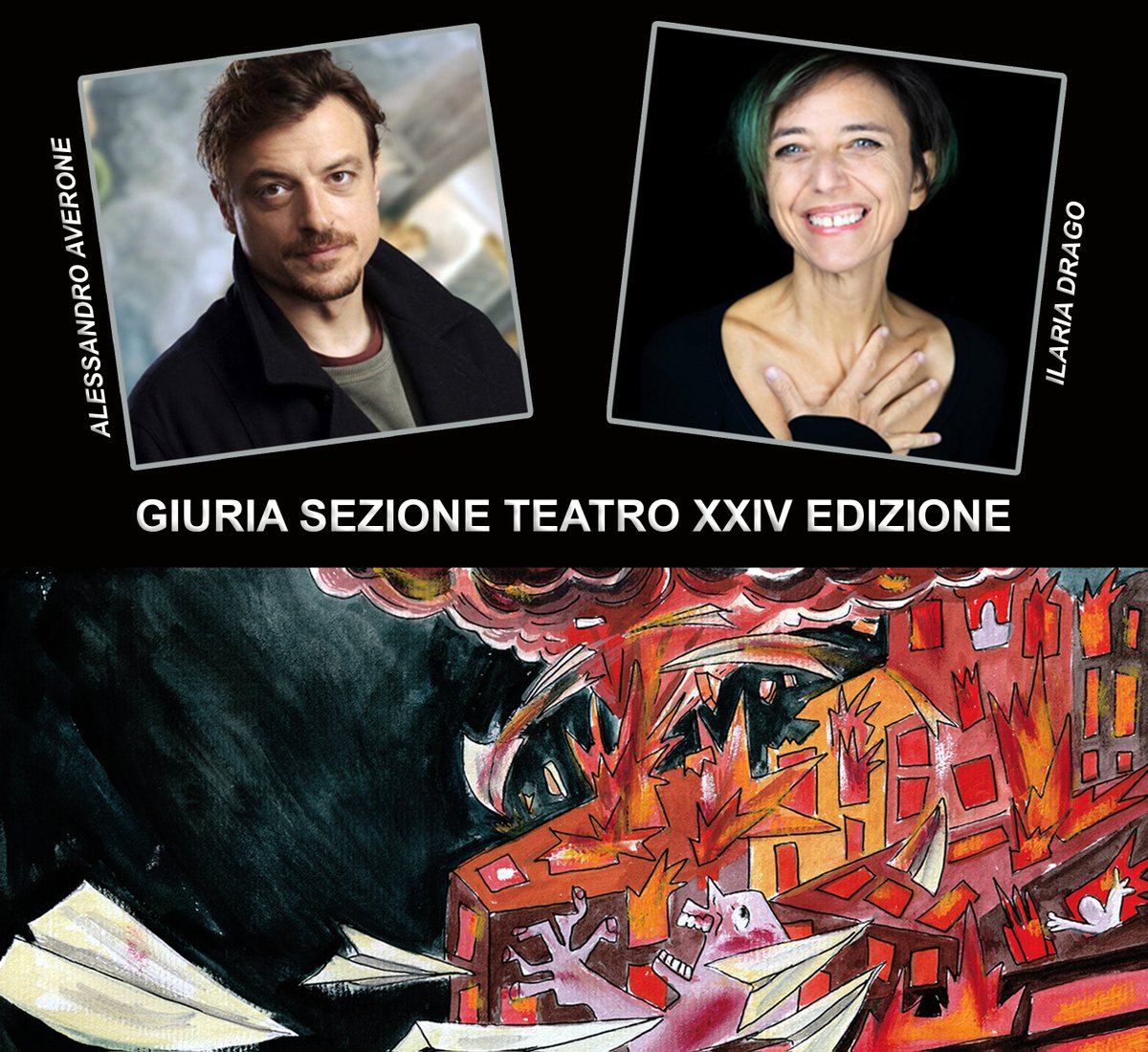 Avete tempo fino al 31 Gennaio 2025 per iscrivervi alla sezione TESTO TEATRALE della XXIV edizione. 

1.250€ il contributo per lettura scenica o primo studio destinato ai vincitori.       

In Giuria Alessandro Averone, Ilaria Drago e Dario Postiglione (vincitore nel 2024).