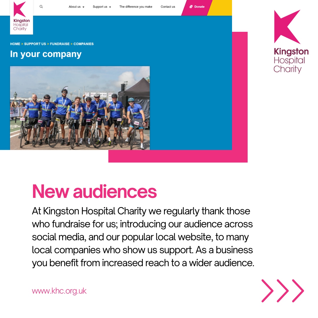 Here are 5 reasons why your business should support KHC this year…

#KingstonuponThames #KingstonuponThamesBusiness #KingstonHospital #KingstonBusinesses #KingstonBusinessOwner