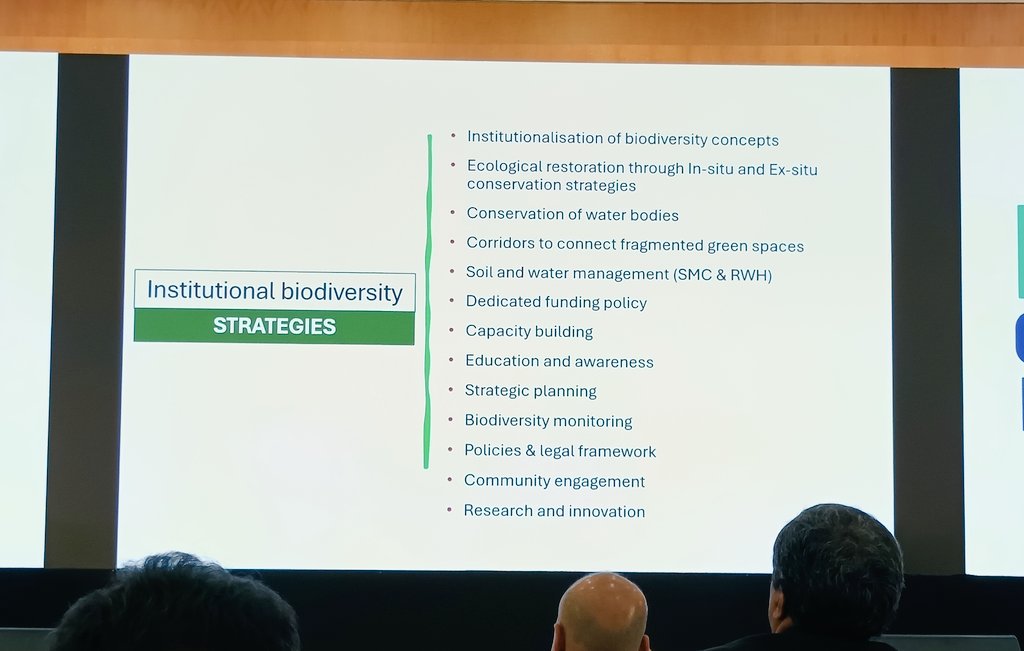 School of Sustainability IIT Madras (@sustainableiitm) on Twitter photo School of Sustainability <a href="/iitm/">iitm</a> is at <a href="/Infosys/">Infosys</a> <a href="/iihsin/">Indian Institute for Human Settlements</a> BioConserve Summit 2025!
A day full of success & struggle stories of campus #biodiversity across India that echo the need for interconnected thinking & intersectoral partnerships for shaping #circular #urban #ecosystems. School of Sustainability <a href="/iitm/">iitm</a> is at <a href="/Infosys/">Infosys</a> <a href="/iihsin/">Indian Institute for Human Settlements</a> BioConserve Summit 2025!
A day full of success & struggle stories of campus #biodiversity across India that echo the need for interconnected thinking & intersectoral partnerships for shaping #circular #urban #ecosystems.