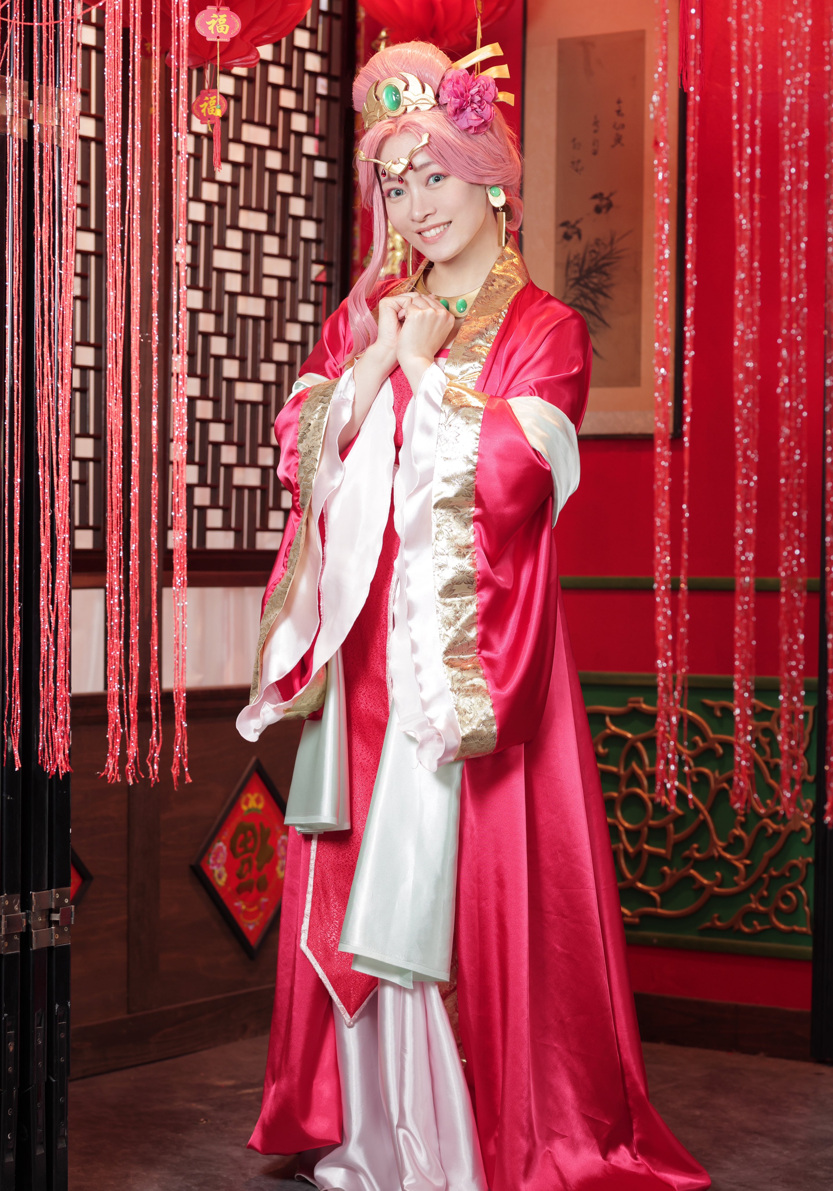 Acosdary] 玉葉妃 コスプレ衣装 髪飾り付き ウィッグ追加可能 薬屋の