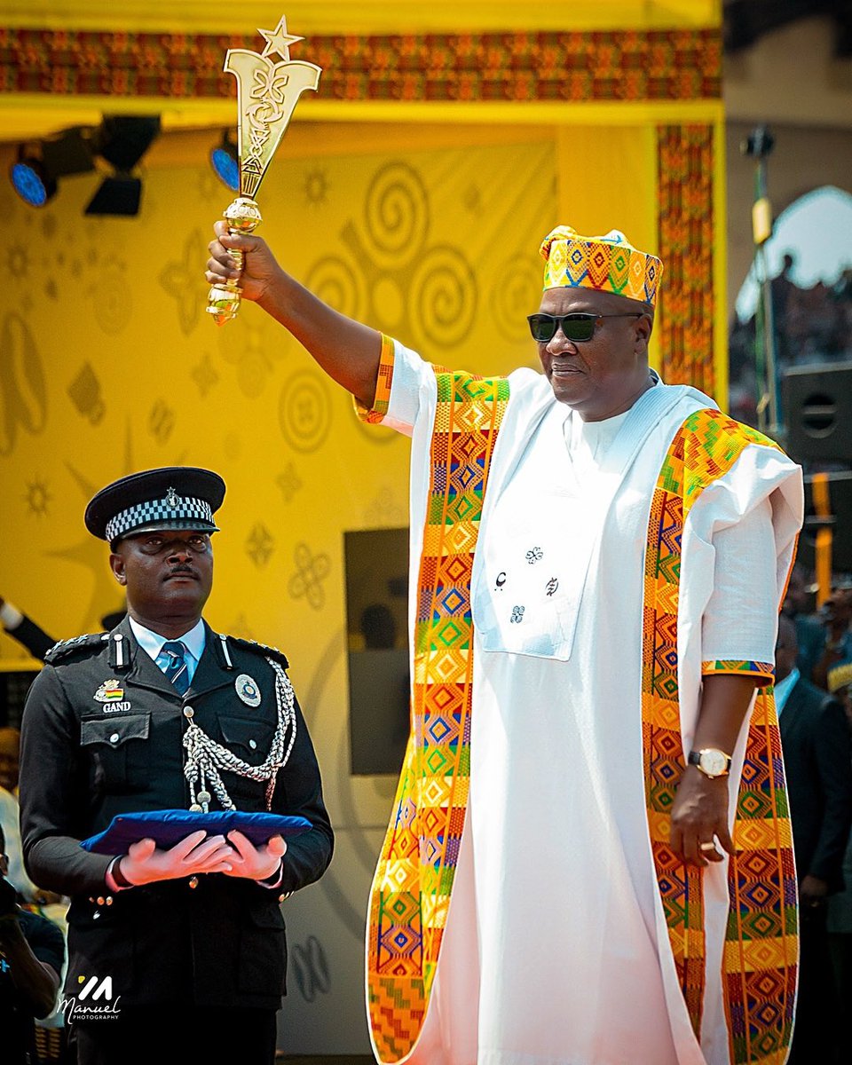 tv3_ghana's tweet photo. 📸 John Dramani Mahama was inaugurated as Ghana’s president for the third time, with Prof. Jane Naana Opoku-Agyemang becoming the nation’s first female vice president.

#TV3GH 📸/ @manuelphotos_1 https://t.co/tIEhHbE0jk