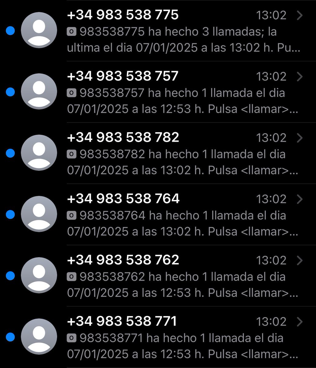 Alguien sabe cómo eliminar este SPAM? Es una locura cada día, solo hoy en el mismo minuto 8 llamadas perdidas y 8 recibidas más <a href="/policia/">Policía Nacional</a>