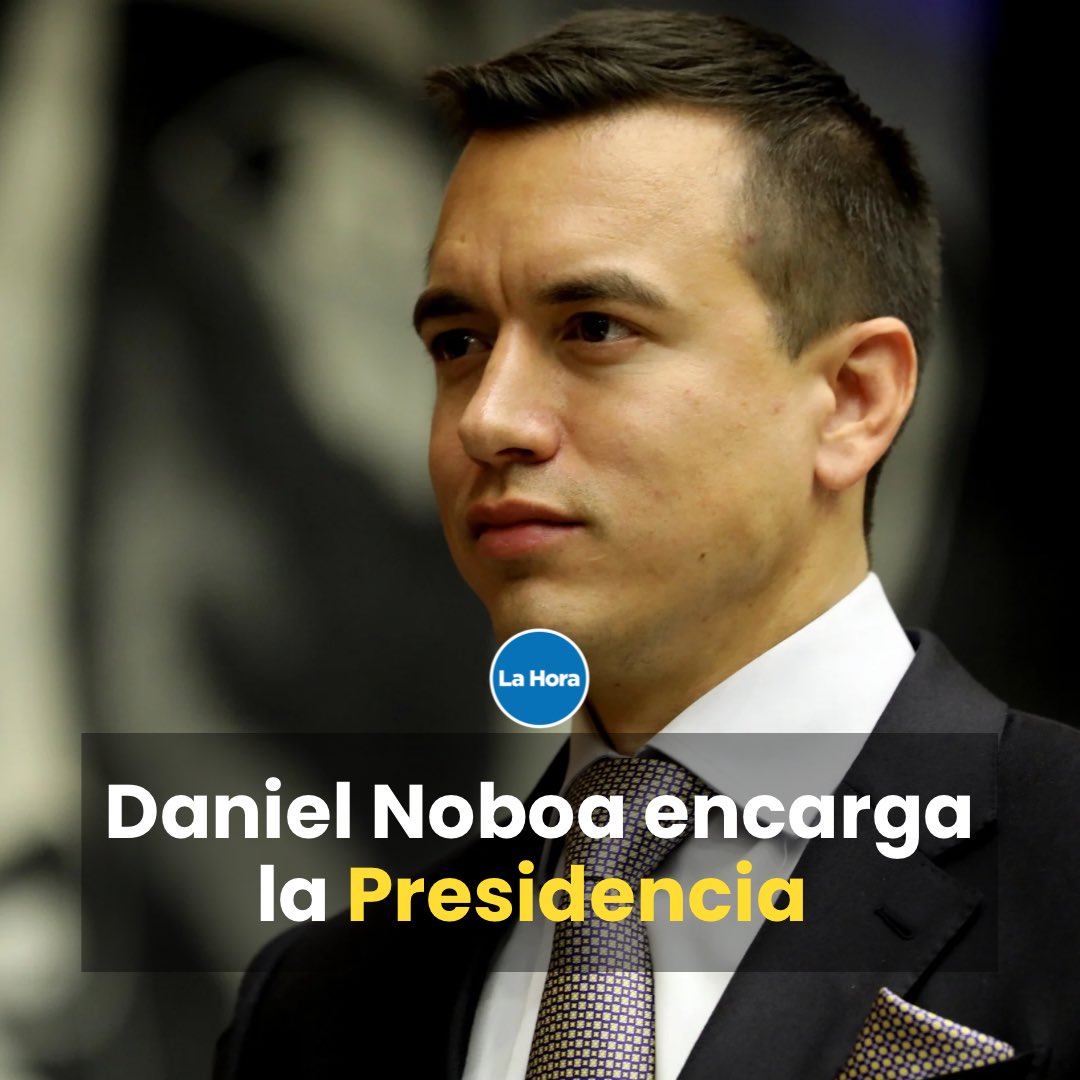 #URGENTE 🚨 | El presidente-candidato Daniel Noboa encarga, por Decreto, la presidencia a la vicepresidenta nombrada por él Cynthia Gellibert. Pero no lo hará durante toda la campaña. ¿Hasta cuándo será? Te contamos 👉 bit.ly/422c3Dw