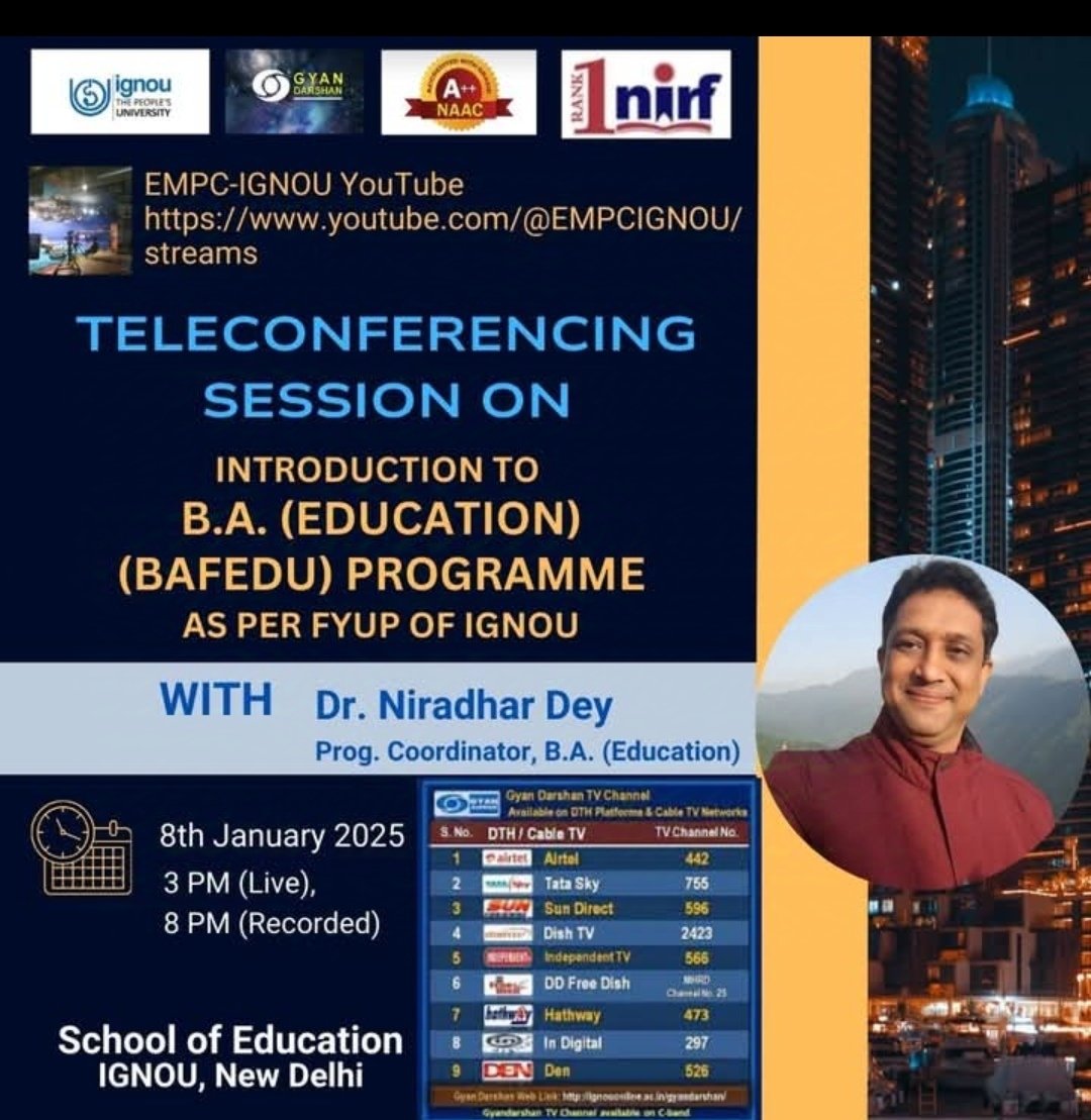 School of Education, IGNOU (@soeignou) on Twitter photo 