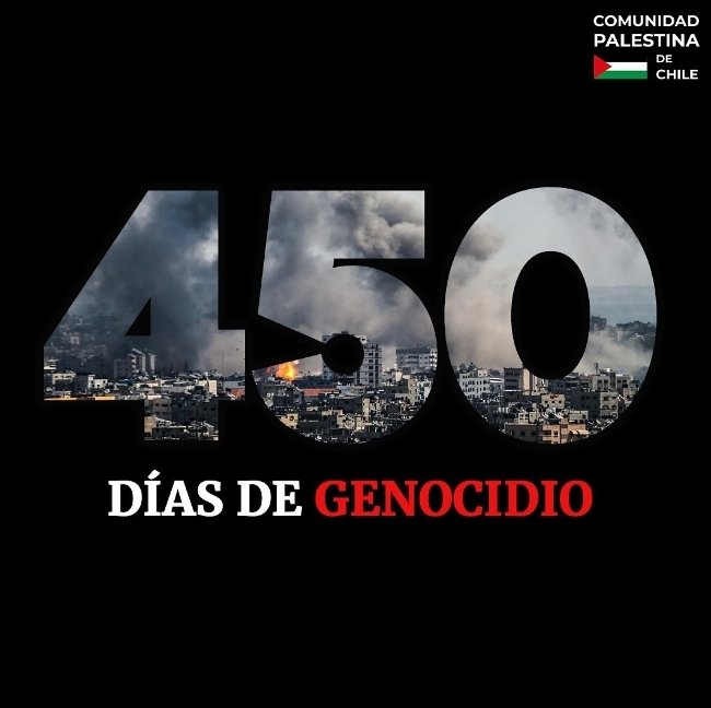 450 días de genocidio.
Israel es el mal absoluto.