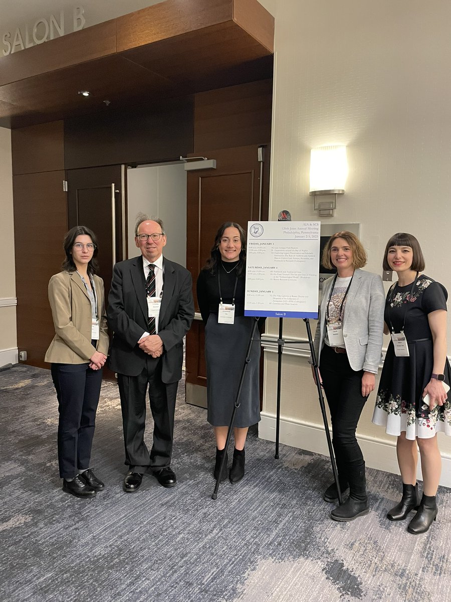 carolemadge's tweet photo. I had a wonderful first time at the #AIASCS Annual Meeting in Philadelphia last week! Our Villa Ludovisi panel The Villa Ludovisi in Rome: Display and Dispersal of its Collection of Antiquities (1621-2024) was well received. So happy! @villaludovisi