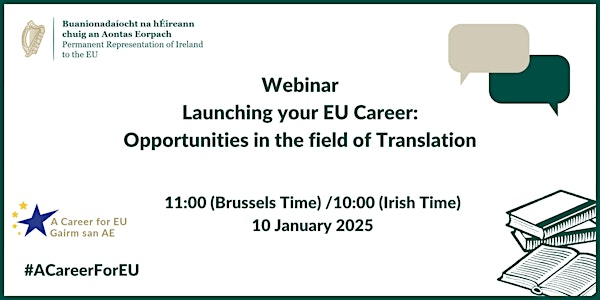 🚨 Exciting Career Opportunity for Language Graduates! 🚨

EPSO is recruiting translators with great career prospects for English speakers! 🌍
Join the DFA webinar to explore the application process and exciting opportunities in translation:
Join here: shorturl.at/4jv5Z