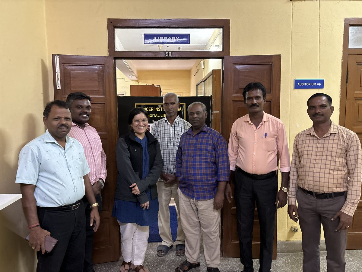 DrNikitaMehra's tweet photo. With my friends at the Cancer Institute (WIA), Adyar
Librarians, microbiology technical staff members, and members from the cancer registry.
It truly takes a village to make dreams come true. π
#CancerInstituteWIAAdyar #OurFirstHome https://t.co/lyigvxzixF