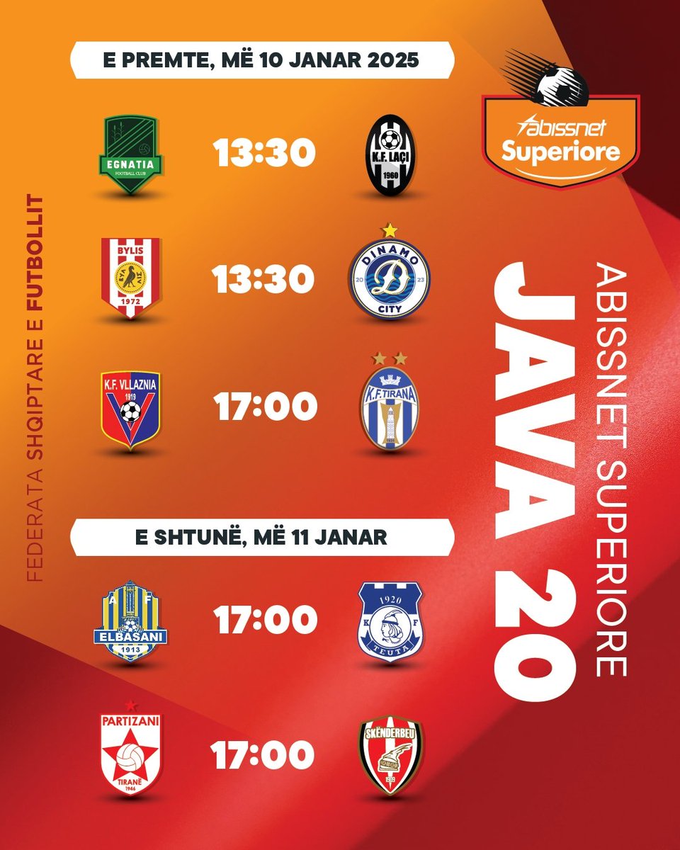 FSHForg's tweet image. ⚽ Abissnet Superiore
🗓 Java 2️⃣0️⃣

#abissnetsuperiore | #java20 #futboll #fshf