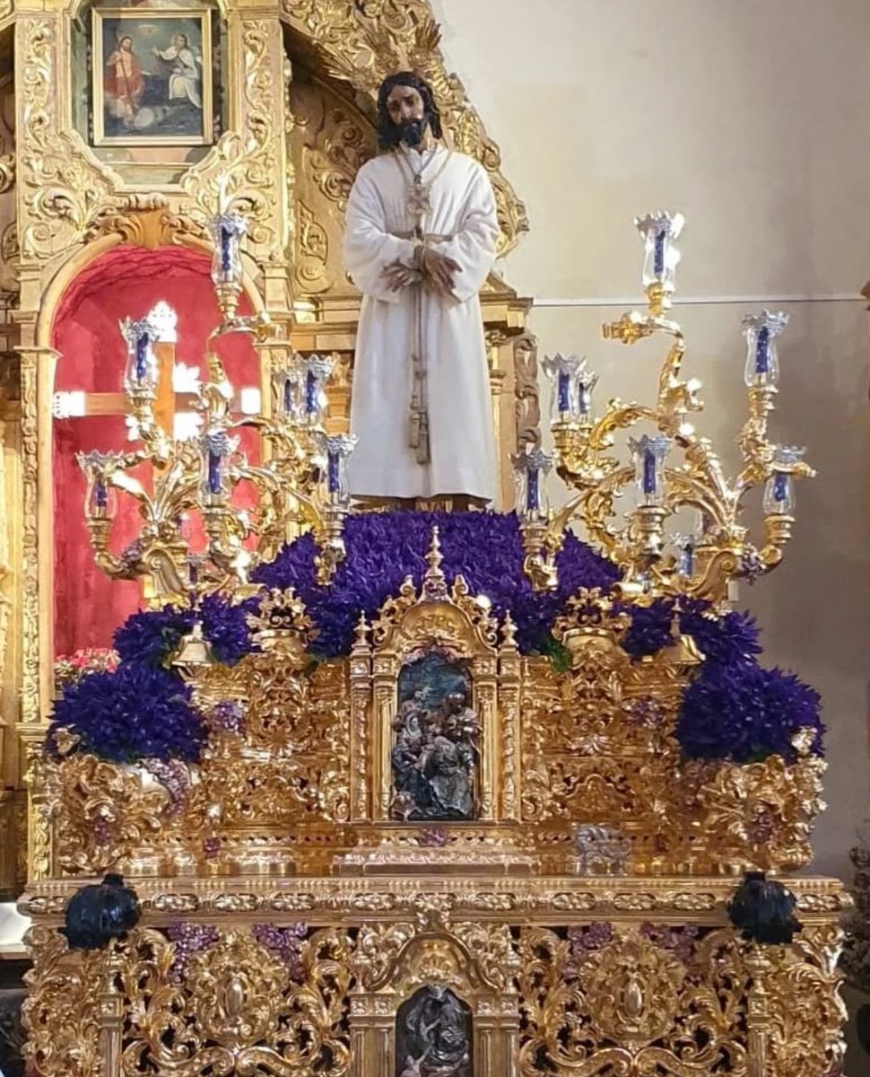 rdgzadriian's tweet photo. Espero que el público de Twitter sepa ver más allá de estas cosas. En Morón también se hacen cosas buenas y bonitas para sus hermandades, como el recientemente finalizado paso del Señor Cautivo, tallado por Francisco Verdugo y dorado por Paco Pardo. https://t.co/YyFaAKhurJ