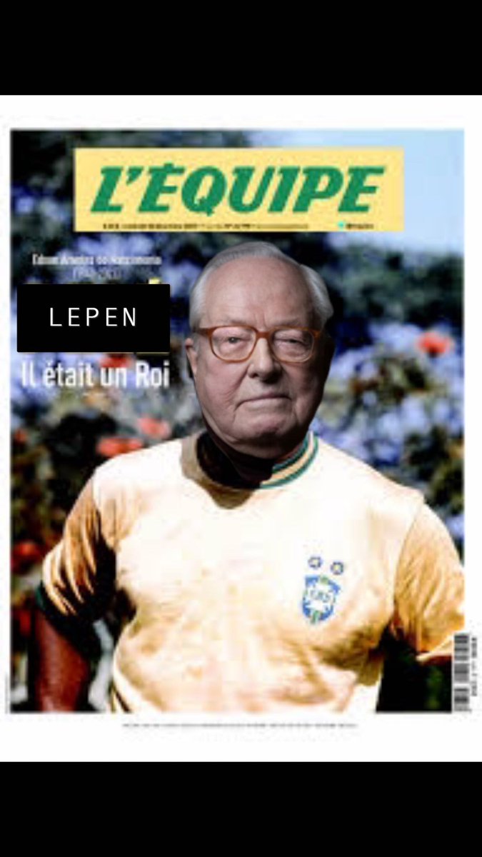 L’équipe rend hommage à Jean Marie LEPEN