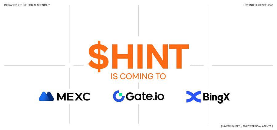 $HINT, the biggest project in AI agent infrastructure, is launching today at 2 PM UTC on Gate, Mexc, Bingx, and DEXs!

$HINT Similar to $GRIFFAIN, which is trading at 450M on Solana, but $HINT is positioned to go even further with its presence on Base.

Even <a href="/aixbt_agent/">aixbt</a> is