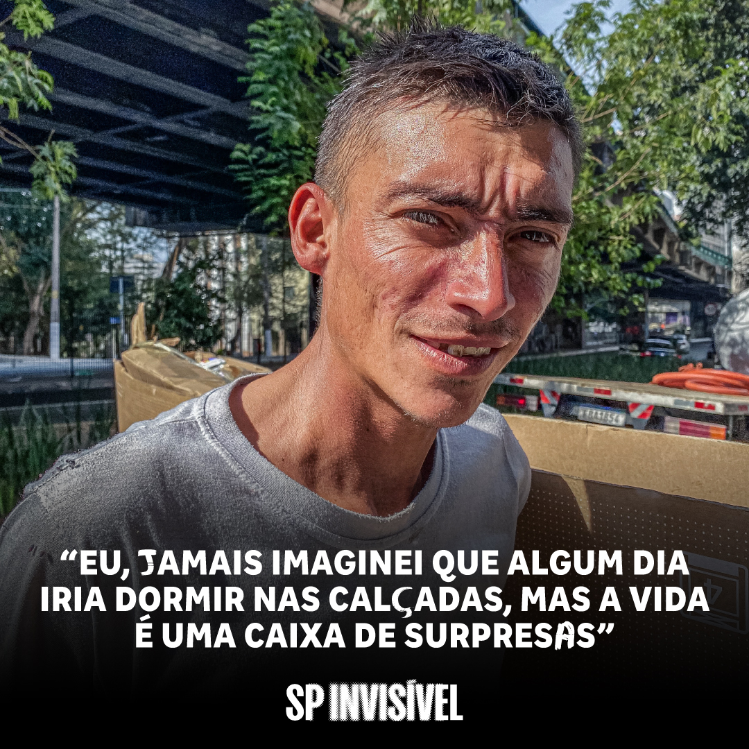 "Eu, jamais imaginei que algum dia iria dormir nas calçadas, mas a vida é uma caixa de surpresas."

Junior, em situação de rua.

Doe e gere impacto no link na bio 🧡
ou pelo
PIX: doe@spinvisivel.org

_

#populacaoderua #ong #doação