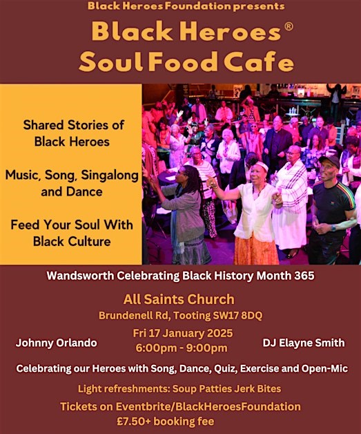 Greenwich Alumni (@greenwichalumni) on Twitter photo You're invited to the <a href="/BlackHeroesInfo/">Black Heroes Foundation❤</a> Soul Food Cafe on Fri, 17 Jan. ✨ Hosted by founder and Chair of Black Heroes Foundation , Global Majority Alumni Committee Member & <a href="/UniofGreenwich/">Uni of Greenwich</a> Honorary Graduate Dr. Joyce Fraser OBE. More info & 🎟️s 👉🏼 orlo.uk/pUb9d You're invited to the <a href="/BlackHeroesInfo/">Black Heroes Foundation❤</a> Soul Food Cafe on Fri, 17 Jan. ✨ Hosted by founder and Chair of Black Heroes Foundation , Global Majority Alumni Committee Member & <a href="/UniofGreenwich/">Uni of Greenwich</a> Honorary Graduate Dr. Joyce Fraser OBE. More info & 🎟️s 👉🏼 orlo.uk/pUb9d